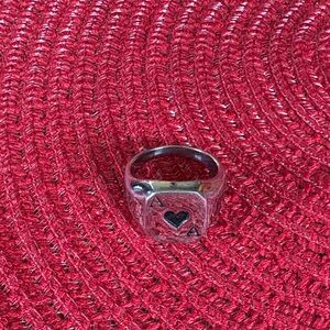 Men’s Silver color Heart Ring